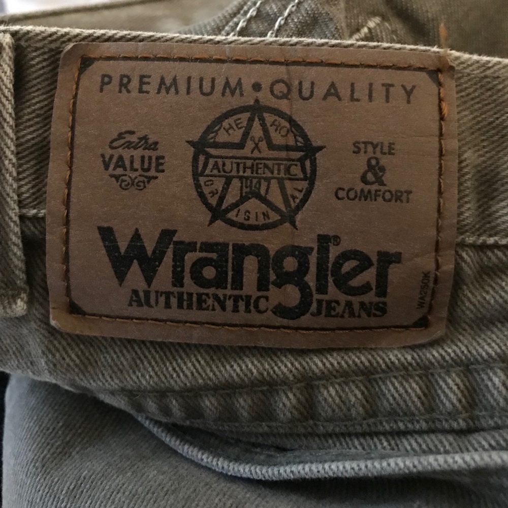 Mens Wrangler brown jeans 40x30